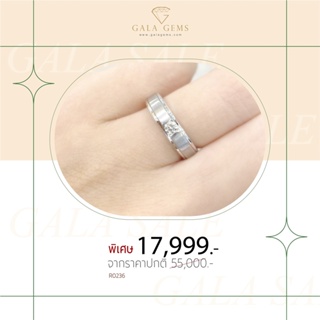 Gala Gems แหวนเพชร *แหวนชาย* ตัวเรือนทอง 10K Gold ประดับเพชรเบลเยี่ยมแท้ มีใบรับประกัน Mens Engagement Ring รหัส R0236