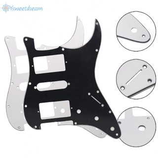 Hsh Pickguard แผ่นกันรอย สําหรับกีต้าร์ Strat SQ สีดํา สีขาว 11 ช่อง 3 ชั้น