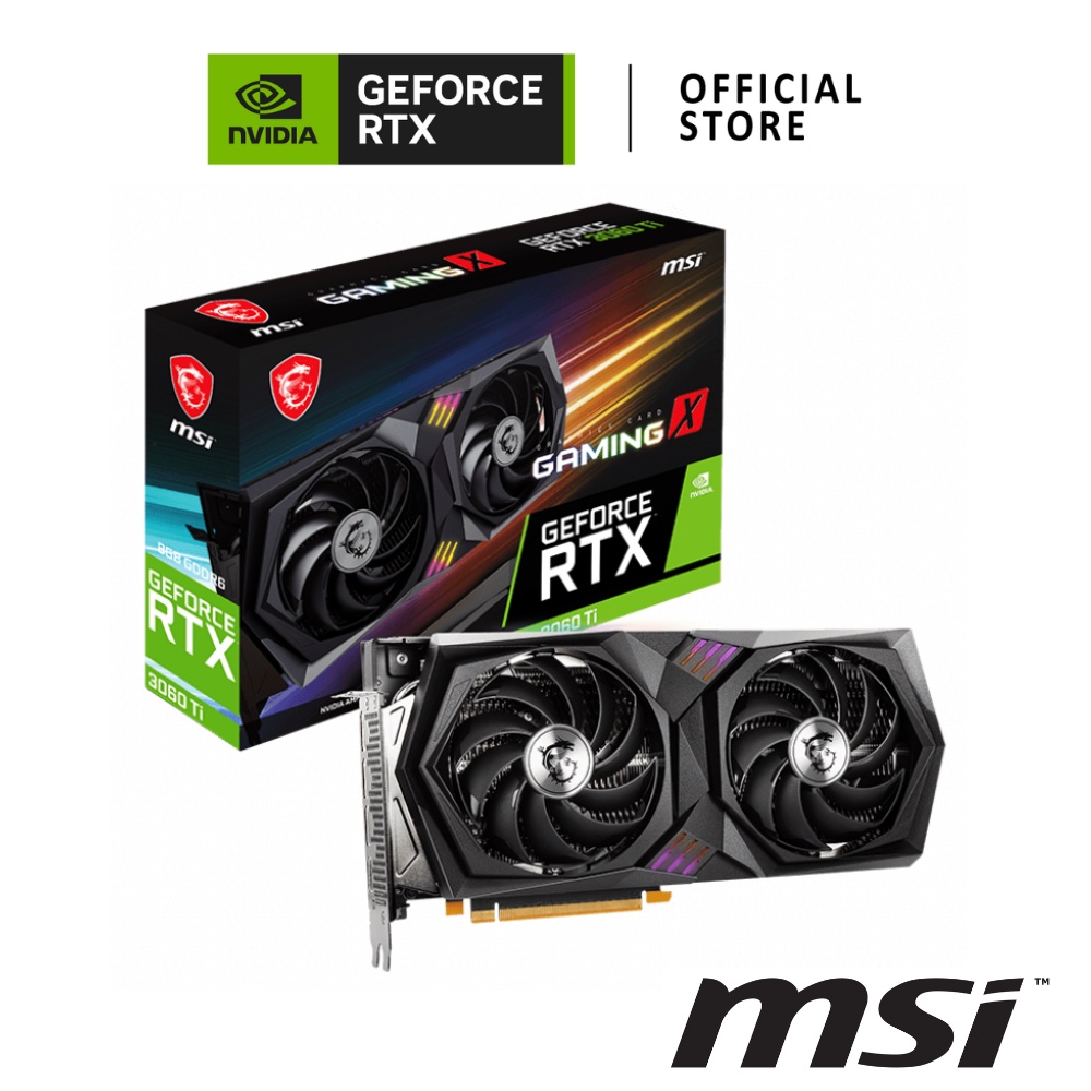 MSI NVIDIA® GeForce RTX™ 3060 Ti GAMING X 8GB LHR การ์ดจอ