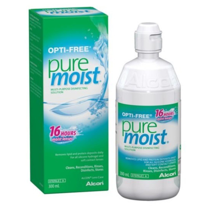 น้ำยาล้างคอนแทคเลนส์ Alcon Opti Free Pure Moist 300 ml.