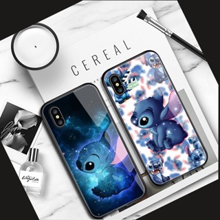 เคสโทรศัพท์มือถือกระจกนิรภัย ลายสติช สําหรับ Vivo Y11 Y17 Y15 Y12 Y20 Y30 Y11S Y20i Y20S Y85 Y21 Y21S Y91C Y81 V21 V20 Y50 Y30i Y15A Y15S V15 Y66 Y55S Y75 Y33S Y72