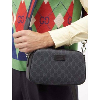 💖New Gucci GG Supreme Shoulder Bag Black💸