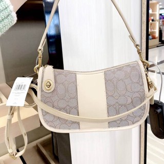 กระเป๋า Coach Latest Swinger Retro Sling Bag In Signature Canvas with Colorblocks COACH C0721