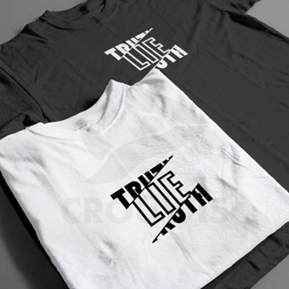 เสื้อยืดผ้าฝ้าย เสื้อยืดแขนสั้น ผ้าฝ้าย พิมพ์ลาย Truth หรือ lie 24s 30s สําหรับผู้ชาย ผู้หญิง