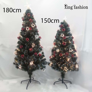 ⭐🎄 ต้นไม้ปลอม ต้นคริสต์มาส🌈  ต้นไม้ประดับตกแต่งไฟ ตกแต่งวันคริสต์มาส ปีใหม่⭐🎄ขนาด 150-180cm,XM00001