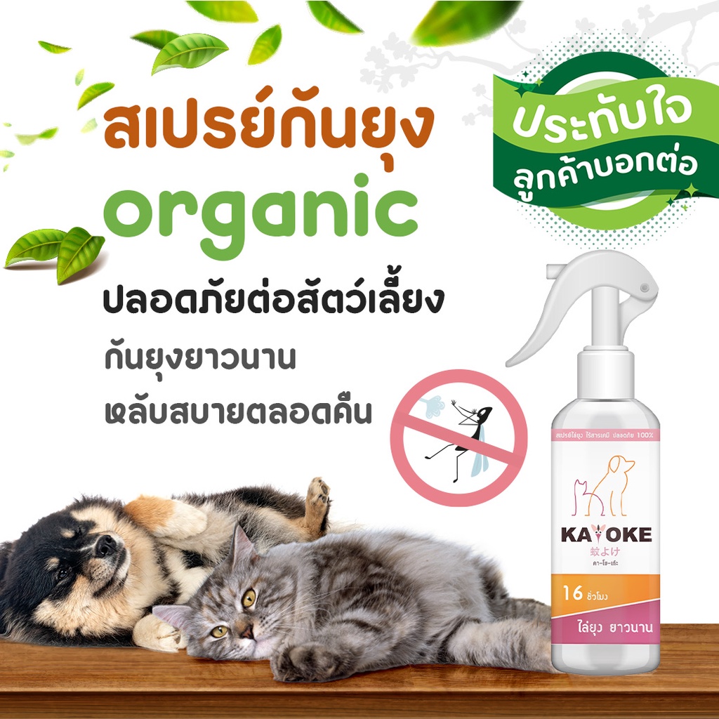 มีแลกซื้อ ราคาพิเศษ KAYOKE สเปรย์ไล่ยุง สูตรอ่อนโยน สำหรับสัตว์เลี้ยง - รูปที่ 2