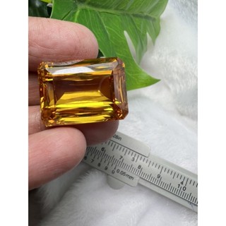 Synthetic CZ Cubic Zirconia Yellow Octagon 17x23- 78cts