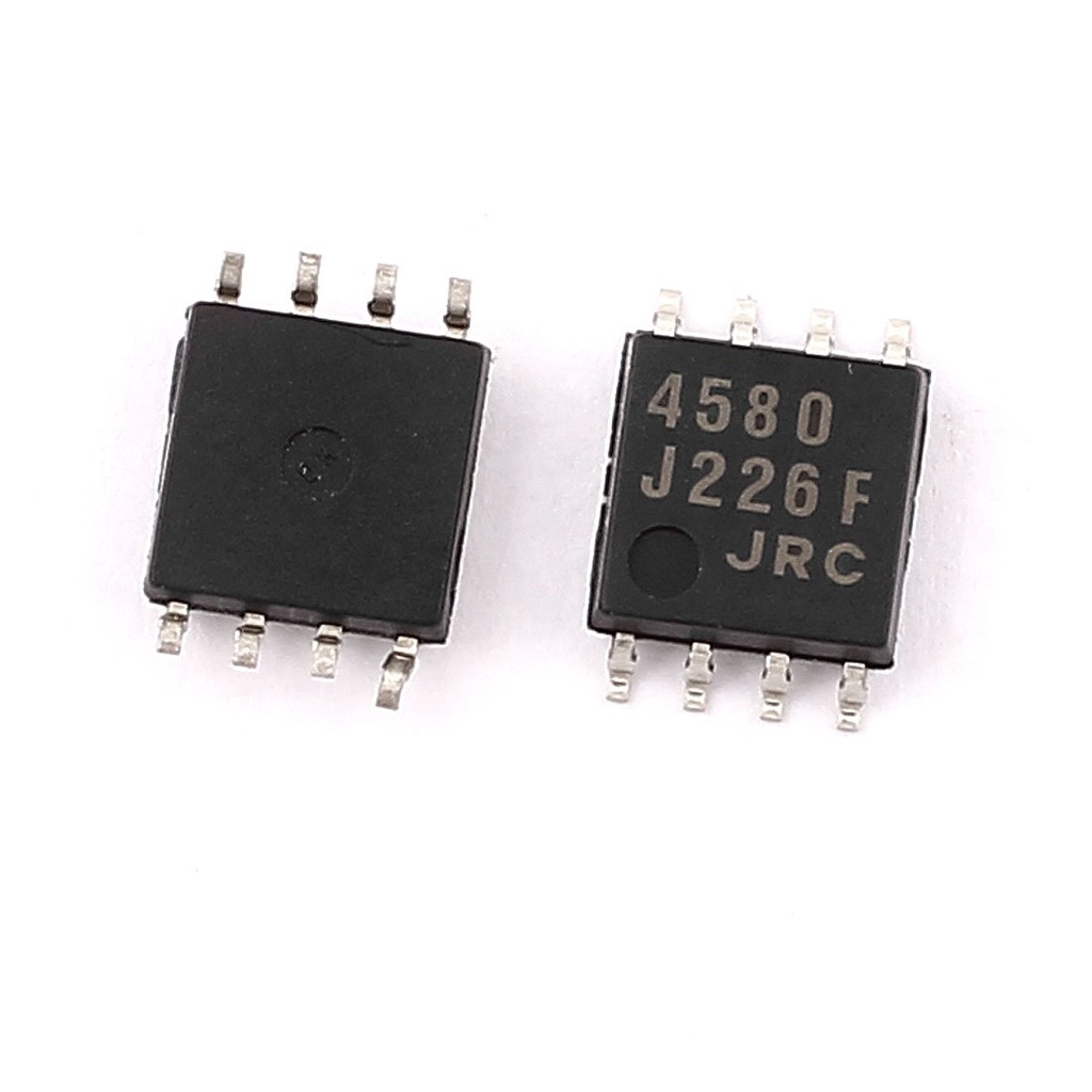 2pcs 4580 SOP8 JRC NJM4580M NJM4580E JRC4580 DMP8 dual op amp operational amplifier SOP SMD