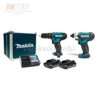 MAKITA CLX228X1 CLX228 - 12v COMBO KIT HP333DZ สว่านกระแทกไร้สาย + TD110DZ ไขควงกระแทก / HP333 / TD110