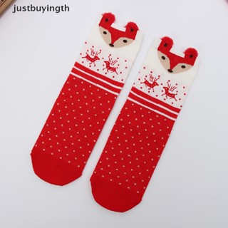 [JBTH] ถุงเท้าคริสต์มาส ลาย Merry Christmas สําหรับตกแต่งบ้าน [JB]