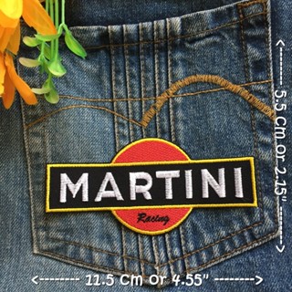 Martini Racing ตัวรีดติดเสื้อ อาร์มรีด อาร์มปัก ตกแต่งเสื้อผ้า หมวก กระเป๋า แจ๊คเก็ตยีนส์ Racing Embroidered Iron on ...