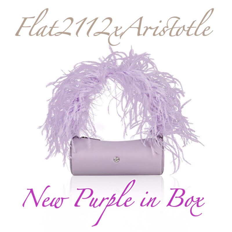 Aristotle Bag x Flat2112 ROLLER ANGLE BAG สีม่วง💜💜💜ของใหม่ New in Box