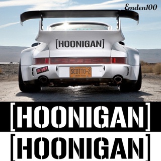 สติกเกอร์สะท้อนแสง พิมพ์ลาย EMD-Hoonigan มีกาวในตัว สําหรับติดตกแต่งประตู หน้าต่างรถยนต์