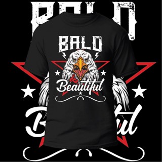 เสื้อยืดผ้าฝ้าย เสื้อยืดพิมพ์ลายพรีเมี่ยม เสื้อยืด ผ้าฝ้าย 100% พิมพ์ลาย Bald Beautiful ไซซ์ S - 5XL สําหรับผู้ชาย และผู