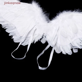 JKTH ทรงนกนางแอ่น นางฟ้าสีขาวพร้อมสายรัดยางยืดสําหรับตกแต่งปาร์ตี้สําหรับเด็ก JKK