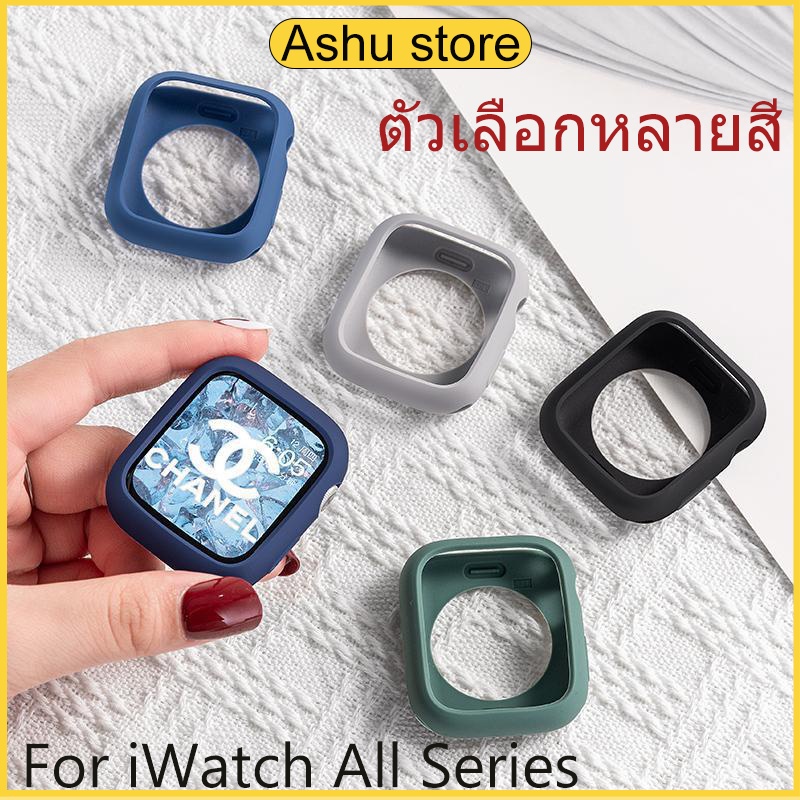เคสนาฬิกาซิลิโคน Candy สำหรับ iwatch 11/10/9/8/7/6/5/4/3/2/1/se เคสนาฬิกาซิลิโคนแบบนิ่ม 38/40/41/42/44/45/46/49มม.