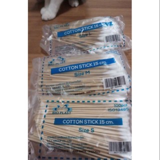 ไม้พันสำลี สำลีก้าน cotton swab LCC/ Longmed softip   มี Size S,M,L บรรจุ 1 ห่อ 100 ก้าน