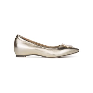 SHU CELLEB HEELS 1" ORIGINAL HIDDEN HEELS PEARL SIGNET - GOLD รองเท้าส้นสูง