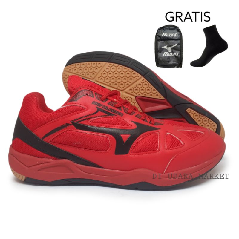 รองเท้าแบดมินตัน Mizuno Sky Blaster / รองเท้าแบดมินตันสําหรับผู้ชายและผู้หญิงพร้อมพื้นรองเท้ายาง
