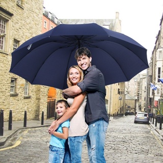 152CM Top-quality Umbrella Men Rain Woman Windproof Large Paraguas Women Sun 3 floding Big Family Umbrella Outdoor Parap