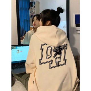 เสื้อฮูดดี้ แขนยาว พิมพ์ลาย ทรงหลวม แบบลําลอง Hoodies