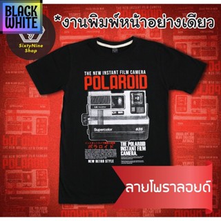 ☇✺BWCB-เสื้อยืดพิมพ์แนววินเทจ พิมพ์ลาย "โพราลอยด์" พร้อมส่ง