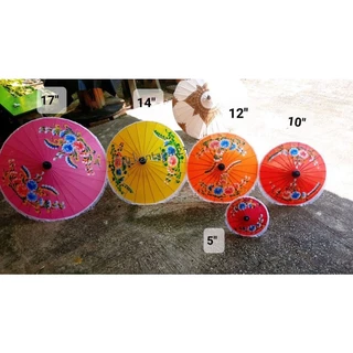 ร่มบ่อสร้าง ผ้าแพรลายดอก หลายขนาด