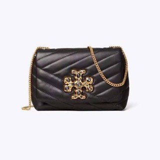 เเท้ 💯% 🇺🇸 factory TORY BURCH KIRA CHEVRON EMBELLISHED LOGO MINI BAG