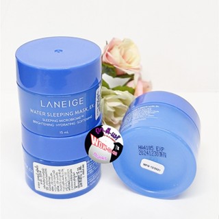 เซ็ท 2 ชิ้น !! สูตรใหม่ มาสก์นอน 😘 Laneige Water Sleeping Mask _EX ขนาดทดลอง 15 ml. ป้ายไทย ของแท้ 100%