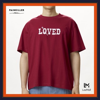 (PAINKILLER) LOVED OVERSIZED TEE  / เสื้อยืดผู้ชาย เสื้อแขนสั้นชาย เสื้อผ้าผู้ชาย เพนคิลเลอร์ / T-shirt menswear PAINKIL