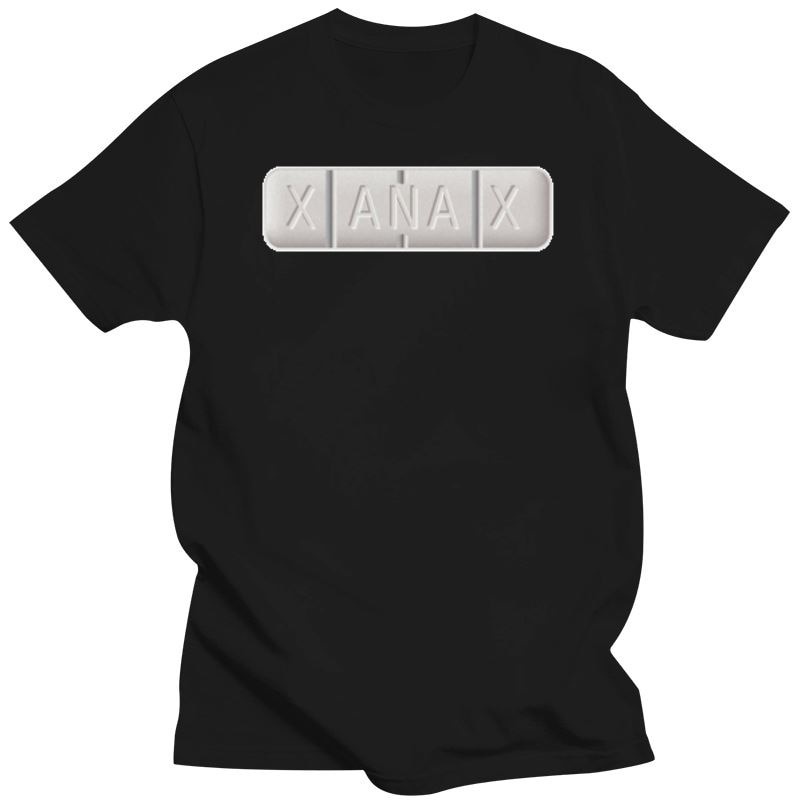 เสื้อยืดแฟชั่น ใหม่ Xanax - ความวิตกกังวลมีหลายใบหน้า 02 เสื้อยืด