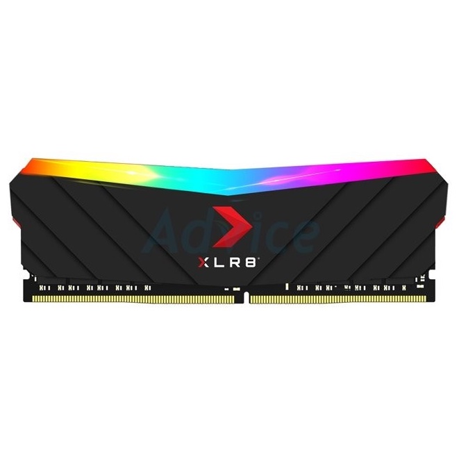 RAM DDR4(3200) 8GB PNY XLR8 RGB BLACK (MD8GD4320016XRGB) ประกัน LT. แรม คอมพิวเตอร์ PC ประกัน LT.