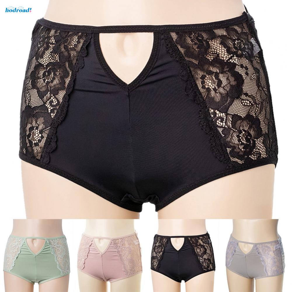 【HODRD】Plus Size Womens Lace Underwear High-Waist Seamless Briefs Sexy Comfy Panties【Fashion】 #2
