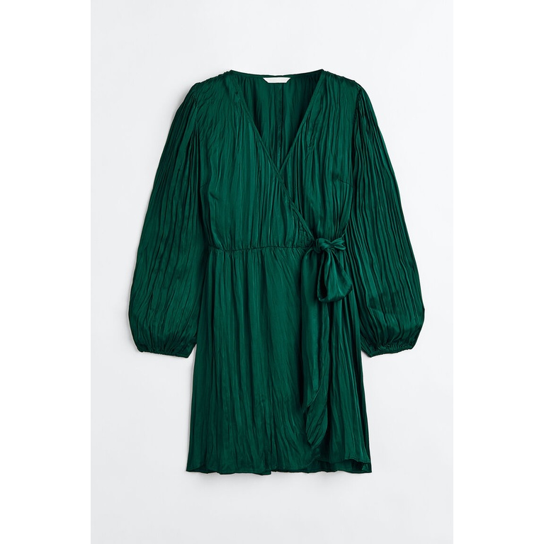 H&M  Woman Balloon-sleeved wrapover dress 1125043 #3