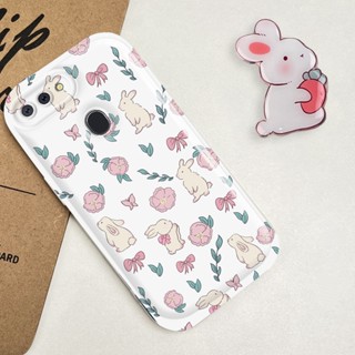 เคสโทรศัพท์มือถือ ป้องกันเลนส์ ลายแพนด้า กระต่าย กันกระแทก สําหรับ OPPO R15