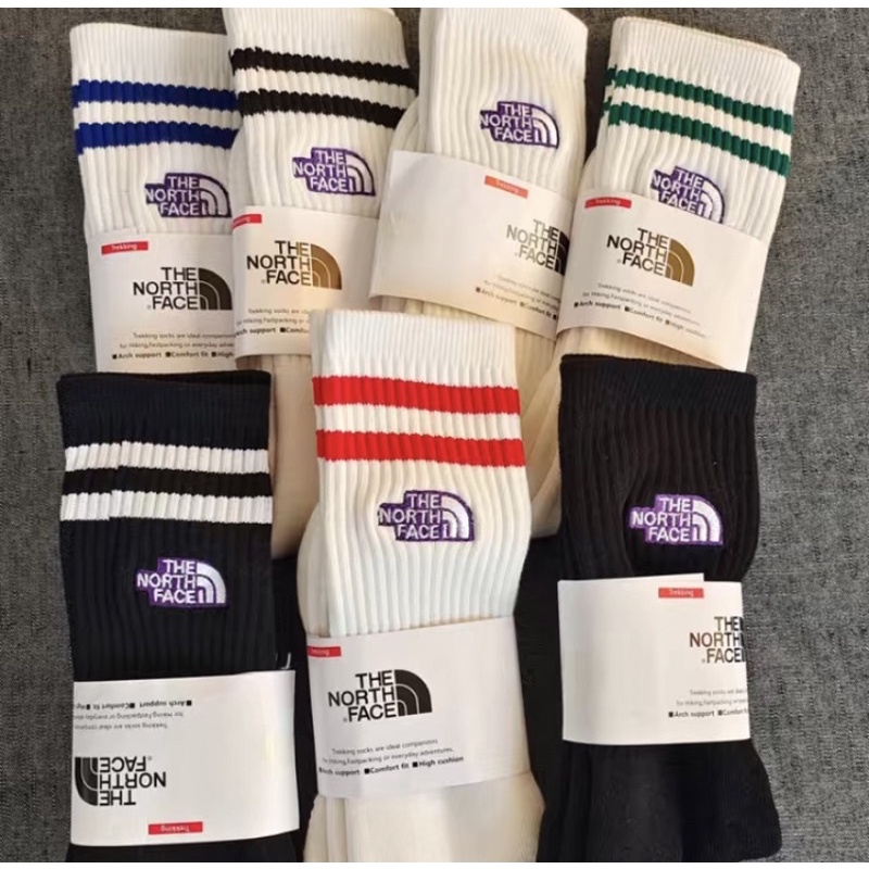 ส่งในประเทศไทย จัดส่ง2-3วันถึงบ้าน ถุงเท้า The North Face แท้100% ถุงเท้าหนานุ่มใส่สบาย ราคาถูก