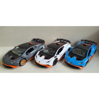 โมเดลรถเหล็ก  สเกล1:24 Lamborghini Huracan ขนาดยาวประมาณ 20cm มีเสียงมีไฟ