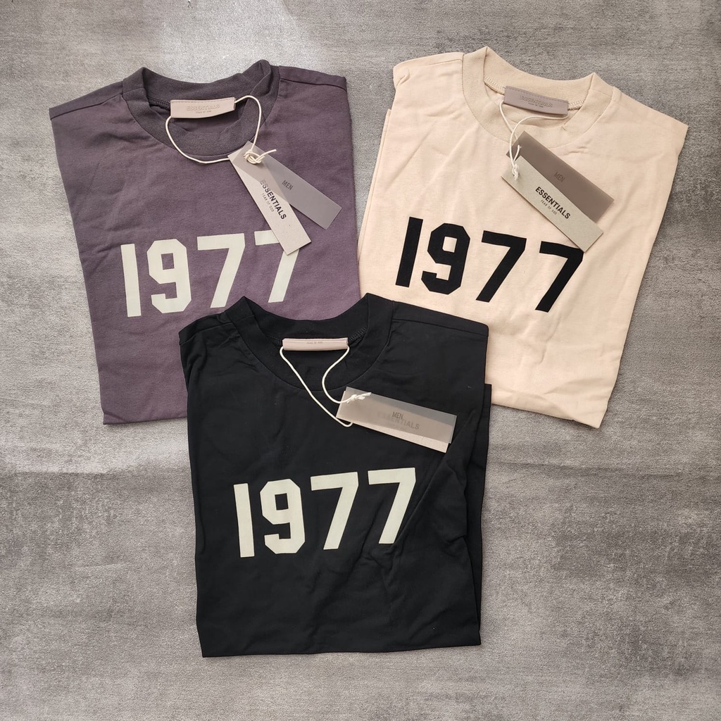FOG Essentials 1977 TX-77 เสื้อยืดแฟชั่น (TAG + LABEL)