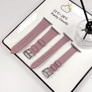 สายสําหรับแอปเปิ้ลวอชเเบบหนัง PU สาย smart watch11/10/9 8/7/6/5/4/3/2/1Se ขนาด38/40/41/42/44/45/46/49มม สายนาฬิกา