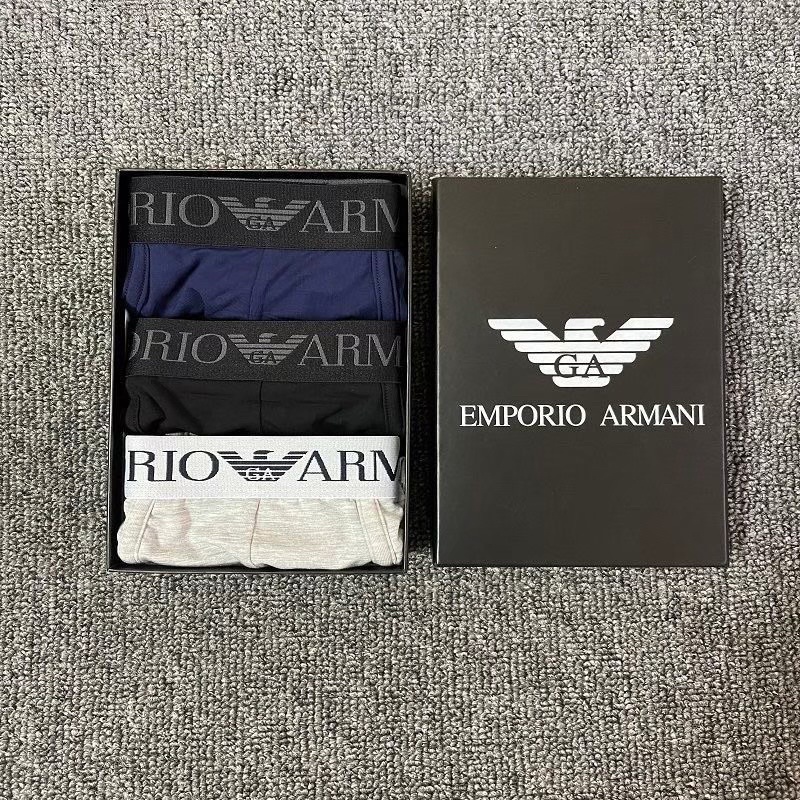 กางเกงในบ๊อกเซอร์ EA ขอบเล้กผ้านิ่มใส่สบายพร้อมส่ง มี6สีให้เลือก