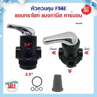 หัววาล์ว Manual Valve หัวควบคุมถังกรอง Manual Multi-port Valve for Water Treatment System F56E หัววาล์ว ก้านโยก