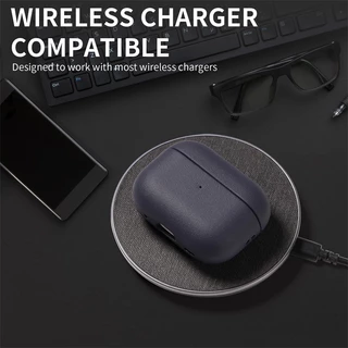 อัพเกรด Airpods Pro 2 Case AirPod 4 Cover พร้อมสายคล้องมือ, หนังเนื้อเคสป้องกันเต็มตัวสําหรับ Apple AirPods Pro 3 รุ่น, การชาร์จแบบไร้สายและ LED ด้านหน้าที่มองเห็นได้