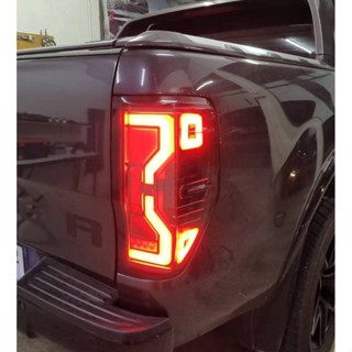 ไฟท้าย Ford Ranger led smoke T6 MC RAPTOP WILDTRAK ลายใหม่ ( next gen ปี2022)