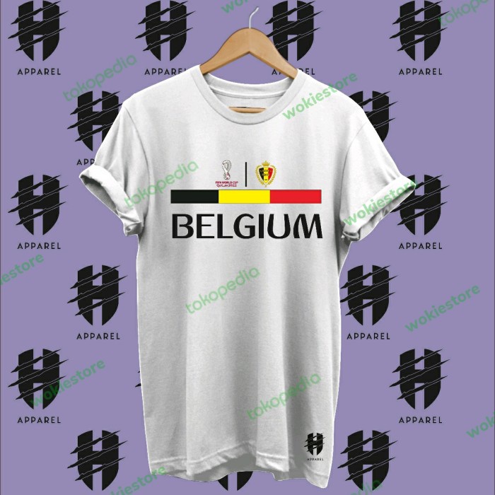 BELGIUM TEAM FANS QATAR WORLD CUP 2022 T-SHIRT - BELGIUM TSHIRT