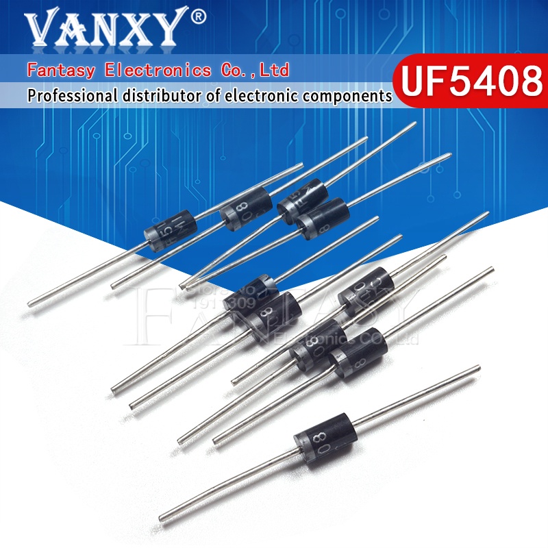 20pcs UF5408 UF4004 UF4005 UF4007 UF5401 UF5402 UF5404 UF5405 UF5406 UF5407 DO-27 Rectifier ไดโอดบอร
