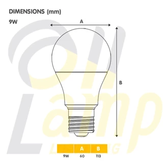 Lamptan (สลับสี 3 สี) หลอดไฟ bulb colour switch 9w E27 แสง 3000k/4000k/6500k ส้ม/เหลือง/ขาว