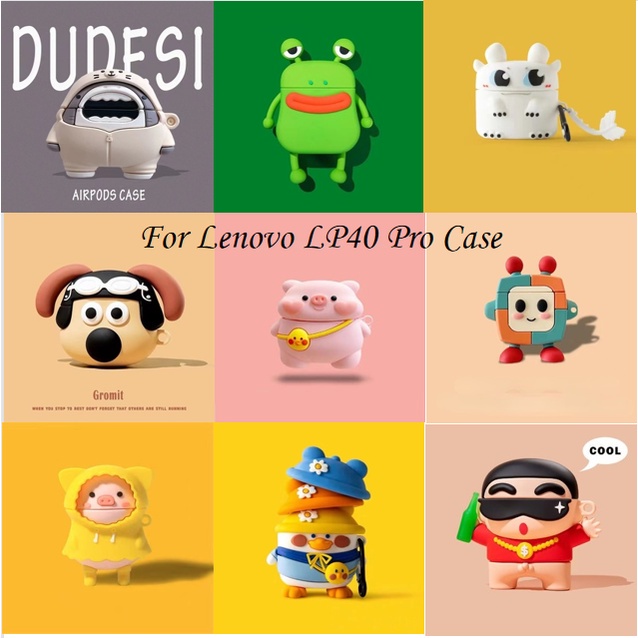 สต็อกพร้อม! เคสหูฟัง แบบนิ่ม ลายการ์ตูนหมี และเกมคอนโซล สําหรับ Lenovo LP40 Pro