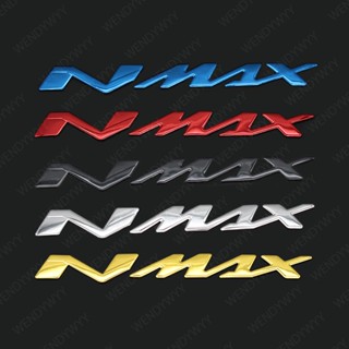 สติกเกอร์โลโก้ N-MAX 3D แบบนิ่ม สําหรับติดตกแต่งรถมอเตอร์ไซค์ Yamaha N MAX N-MAX 155 250 400 2 ชิ้น