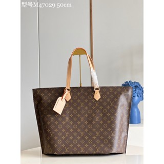 พรี​ ราคา8600 Lv Louis Vuitton M47029 ไซส์กลาง หนังวัว กระเป๋าสะพายไหล่ กระเป๋าหิ้วกระเป๋าเดินทาง