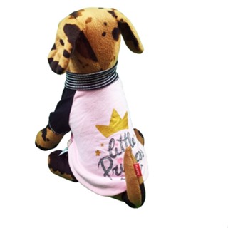 Puppé เสื้อ Princess PAM052 เสื้อยืดคอกลมมีแขน เสื้อสำหรับสุนัขและแมว